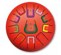 Tongue Drum 11 notes rouge