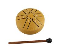 Tongue Drum Handpan Steel Drum Professional Mini 6 Note Inquiet Hand Pan Drum Percussion Instrument avec Drumstick (Or)
