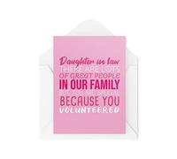 Tongue in Peach Cartes amusantes pour belle-fille | Carte de bénévolat You're Special You | Pour son anniversaire, félicitations, fils, mariage | CBH654