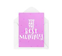 Tongue in Peach Cartes amusantes pour la fête des mères - You Are The Best Mummy - Carte pour belle-mère - Carte de remerciement pour maman - Carte bonus pour maman - CBH1583