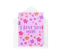 Tongue in Peach Cartes de fête des mères - I Love You Mum - Cartes pour maman - Carte d'anniversaire - Cartes pour maman - Cartes pour maman - Anniversaire de maman - CBH1586