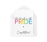 Tongue in Peach Cartes de mariage pour couples gays - You Two Fill Us With Pride - Carte de mariage pour meilleur ami - Cartes de félicitations - Carte de mariage gay - CBH1805