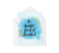 Tongue in Peach Cartes de vœux fantaisie amusantes | The World's Greatest Grandad | Anniversaire Fête des pères Grand-père Papa Grand-parent Funny Blague | CBH1203