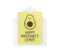 Tongue in Peach Cbh197 Carte de congé de maternité avec inscription « Leaving Work New Baby On the Way »