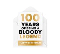 Tongue in Peach CBH207 Carte d'anniversaire humoristique pour 100e anniversaire Motif sarcasme