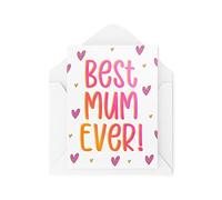 Tongue in Peach CBH896 Cartes amusantes pour la fête des Mères | Pour son parent Love Mummy Banter Mum | Best Ever | Love Blague Silly Son Daughter