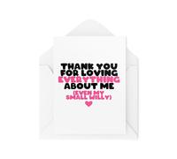 Tongue in Peach Cheeky Cards - Thank You For Loving Everything About Me - Cartes de Saint-Valentin - Cartes grossières - Cartes d'anniversaire - CBH1922