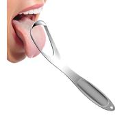 Tongue Scraper - Breath Care Cleaning Tool, Stainless Steel Fan Shape Design, Durable and Easy to Use | Daily Hygiene, Adult Bathroom Accessory, Maintenance, Mouth Travel-Friendly, Comforta