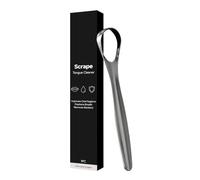 Tongue Scraper for Kids - 5.6 Inch Stainless Steel Gentle Cleaner | Anti Slip Tongue Stain Remover, Bad Breath Scrubber for Sensitive Mouth, Gum Health, and Daily Care