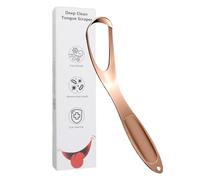 Tongue Scraper, Stainless Steel Fan Shape, Ergonomic Breath Cleaning Tool, Rust Resistant Smooth Edges, Hygiene Tongue Cleaner, for Daily Bathroom Use, Adults, Breathing Care, 5.71x1.38 Inches