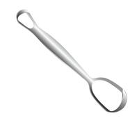 Tongue Scraper, Stainless Steel Scraper, 6.1x1.5 inches, Fan-Shaped Care Tool, Daily Cleaning, Improves Oral Hygiene Family, Adults, Ideal for Freesh Breath