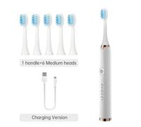 Tongwode Brosse À Dents Électrique Sonique Usb Rechargeable Étanche Électronique Ultra Sonique Blanchiment Brosses À Dents Têtes De Rechange