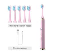 Tongwode Brosse À Dents Électrique Sonique Usb Rechargeable Étanche Électronique Ultra Sonique Blanchiment Brosses À Dents Têtes De Rechange