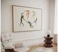 TONGYINLI Grande affiche murale Matisse - Affiche minimaliste de danse - Portrait de personnage abstrait pour salon, décoration intérieure 40 x 60 cm sans cadre