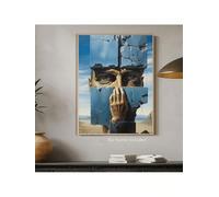 TONGYINLI Peinture à l'huile abstraite surréaliste représentant des personnages, affiches d'art sur toile esthétiques et pittoresques pour salon, décoration murale unique (30 x 40 cm, sans cadre)