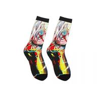 Tongyundacheng Chaussettes unisexes Ayase Momo/Okarun - Chaussettes mignonnes de dessin animé - Chaussettes Turbo Granny Merch Anime Imprimer Chaussettes