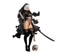 Tongyundacheng Figurine d'action 2B avec accessoires, modèle de figurine de Game Girl, robe de mariée Ver, statue d'automate Yorha 2B, décoration de bureau, cadeau de collection, 32 cm
