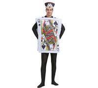 Tongyundacheng K of Hearts and Q of Spades Poker Cosplay Outfit Halloween Costumes for Adult Carnaval Performance Costumes Funny Performance Costumes