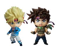 Tongyundacheng Lot de 2 figurines d'anime Joseph Joestar et César Anthonio Zeppeli en PVC - Personnages de dessin animé - Décoration de bureau - Objets de collection - 10 cm