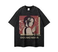 Tongyundacheng Nana Osaki T-Shirt Anime Nana T-Shirt Imprimé Manga Casual Top Summer Manches Courtes Sweatshirt Col Rond Sport Shirt pour Unisexe, Type 1, S