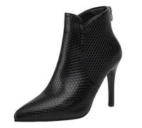 Tongyusm Femmes pointé orteil mi-talon cheville bottes talons Stiletto robe chaussures automne hiver bottes pour la date fête nuit de vacances