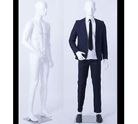 Tonhan LM2-B Mannequin de vitrine moderne abstrait pour homme Blanc brillant laqué