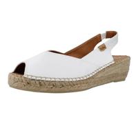 TONI PONS BERNIA-P - Espadrille compensée Style Peep Toe pour Femme en Cuir.