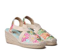 TONI PONS Castell Espadrilles valenciennes multicolores pour femme, Mosaïque, 41 EU