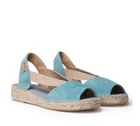 TONI PONS Ella Espadrilles pour femme en tons lisses élaborées en daim., Aqua, 40 EU