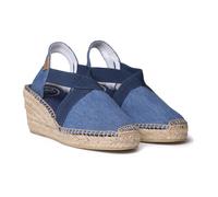 Toni Pons Espadrilles TER talon compensé moyen véganes Bleu EU 38