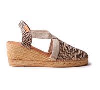 Espadrille compensée à imprimé zèbre | TERRA-ZB 35