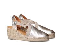 Espadrille Cuir Femme - TOSSA - Platine, 40 EU