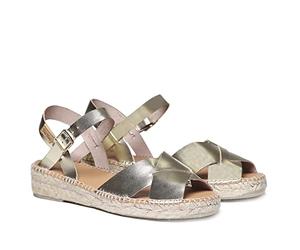 TONI PONS Esther - Espadrille pour Femmes dans des Tons Unis de en Cuir.