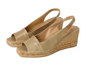 Toni Pons Femme Fiore Sandale Cage Espadrille, Plati/Or Doux, 39.5 EU