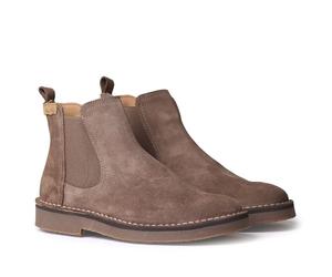 TONI PONS ISA-SY - Bottine pour femme en velours avec élastiques latéraux, Taupe, 39 EU