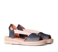 TONI PONS Leather Espadrille- Etna 40 Navy