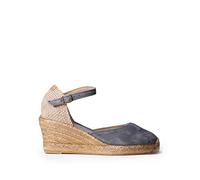 TONI PONS Lloret-5 - Espadrille compensée pour Femmes dans des Tons Unis de en Daim.