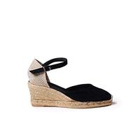 TONI PONS Lloret-5 - Espadrille compensée pour Femmes dans des Tons Unis de en Daim.