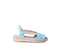 Espadrille Femme en Daim - Ella - Turquoise, 38 EU