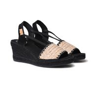 TONI PONS Selva - IP Espadrille en jute avec talon compensé pour femme, couleur noire, Noir , 41 EU