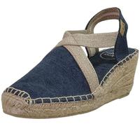 TONI PONS Terra - Espadrille en Jean V avec Sandale fermée élastique croisée avec Coin Corde 39