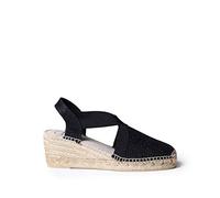 TONI PONS Triton - Espadrille compensée végétalienne pour Femme de en Tissu de Coton.