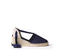 TONI PONS Valencia - Espadrille compensée végétalienne pour Femme de en Toile de Coton.