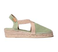TONI PONS Verdi-V Espadrilles Vegan compensées pour femme en tissu de coton., Menthe (menta), 37 EU