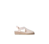 TONI PONS Verona Espadrilles végétaliennes compensées pour femme en coton., ecru, 34 EU
