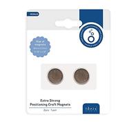 Tonic Studios Aimants de Positionnement Super Puissants 18 mm - 1 Paire (2 Pcs) - Extra Strong Positioning Craft Magnets pour Plateforme Magnétique - pour Scrapbooking