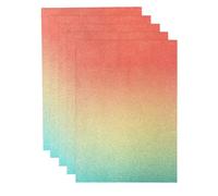 Tonic Studios Craft Perfect Papier Cartonné Pailleté A4-5 Feuilles Couleur Mermaid Shimmer - Ombre Glitter Card de 270 g/m² - pour Loisirs Créatifs & Scrapbooking