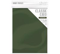 Tonic Studios Craft Perfect Weave Textured Classic Card 8.5"X11" 10/Pkg-Avocado Green