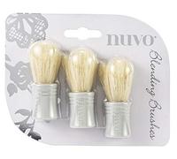 Tonic Studios Nuvo Pinceaux Mélangeurs 3 pcs - Blending Brushes pour Encre et Peinture - pour Cartes, Scrapbooking, Journaling & Mixed Media