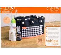 Tonic Studios Organisateur - Table Tidy Double Pocket - Sac de Rangement 19 x 11 x 12 cm - pour Loisirs Créatifs, Outils, Colle, Flacons, Sprays & Ruban Adhésif - Cadre en Tissu Lavable